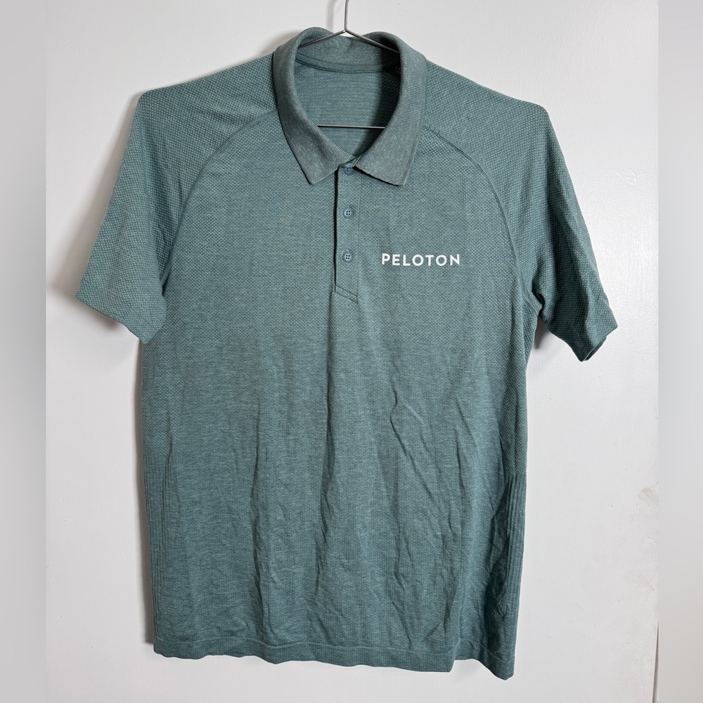 Peloton Metal Vent Tech Polo 2.0 Lululemon polo shirt. Extra soft! Size Medium